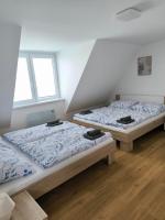 Postel nebo postele na pokoji v ubytování Sklep Vendelín