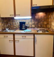 Kuchyň nebo kuchyňský kout v ubytování Haus Dwarslöper, Ferienwohnung 3
