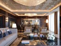 A seating area at Sofitel Barcelona Skipper
