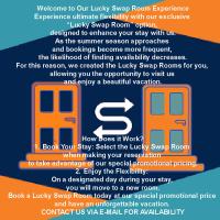 a flyer for a luxury sweep room experience at Skiathos Holiday Resort in Skiathos