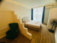 Postel nebo postele na pokoji v ubytování my blue butik otel