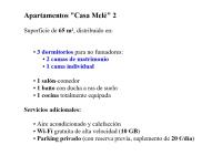 Plán poschodí v ubytovaní Apartamentos "Casa Melé" 2, Parking privado opcional