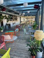 A restaurant or other place to eat at Sundeck botel - party boat