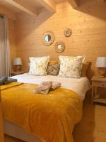 Postel nebo postele na pokoji v ubytování Chalet La Renarde