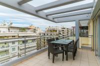 Balkón alebo terasa v ubytovaní Elvita Athens Sea View Maisonette
