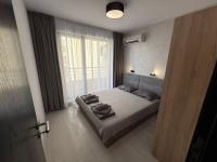Postel nebo postele na pokoji v ubytování Horizont Apartment Sozopol