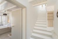 Posteľ alebo postele v izbe v ubytovaní Nevma Naousa Boutique Apartment