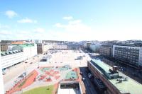 an aerial view of a large city with buildings at Forenom Aparthotel Lahti in Lahti