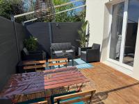 Balkon lub taras w obiekcie Logement avec terrasse,4 pers, parking