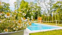 Bazén v ubytovaní Aristotelia Gi Ikies - Olympiada Poolside Retreats alebo v jeho blízkosti