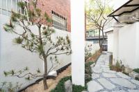 Ein Garten an der Unterkunft Boro Hanok Hostel in Myeongdong