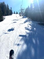Chata Drevenica Orava during the winter