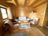 A seating area at Chata Drevenica Orava