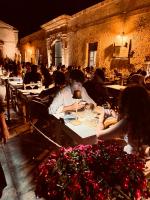 A restaurant or other place to eat at Appartamento U scrusciu ro mari