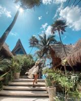 En have udenfor Hotel Caimán Hábitat Tulum Beach