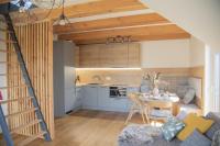 Kuchyň nebo kuchyňský kout v ubytování Nora Apartments