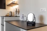 Kuchyň nebo kuchyňský kout v ubytování Hotel Rigas