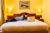 Posteľ alebo postele v izbe v ubytovaní Hotel Cinzia Ristorante Christian e Manuel