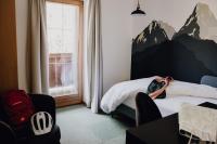 Posteľ alebo postele v izbe v ubytovaní Dorfcafe Unken Hotelpension sWirtshaus im Dorf