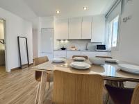 Kuchyň nebo kuchyňský kout v ubytování Apartamentos Turísticos Santo Rostro