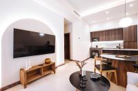 Kuchyň nebo kuchyňský kout v ubytování Apartamentos La Vistosona