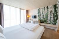 Postel nebo postele na pokoji v ubytování Klingenstein AKZENT Hotel Wirtshaus Brauerei