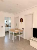A kitchen or kitchenette at Apartamento en la Playa Els Terrers 2