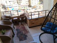 Posezení v ubytování Sidi Beshr Luxury apartment Side Seaview