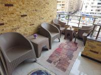 Posezení v ubytování Sidi Beshr Luxury apartment Side Seaview