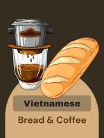 Um cachorro-quente e um copo de chá e um cachorro-quente com pão. em Lucie Hotel em Vientiane