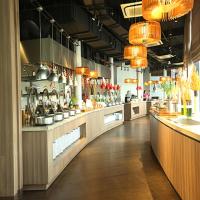 a large kitchen with many pots and pans at BobbyJimmy Oceanami Signature Private Villa Resort - 1PN đến 3PN - Tiện Nghi Cao Cấp Chuẩn 5 sao - Bếp riêng - BBQ - Hồ Bơi 2000m2 - Long Hải Vũng Tàu in Long Hai