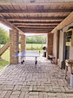 Patio lub wspólna przestrzeń na świeżym powietrzu w obiekcie Hacienda Verde
