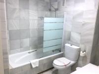 A bathroom at Pleasant apartment in Benalmadena near Playa Beach