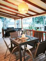 Balkon lub taras w obiekcie Mobil home privé prestige " Le Rêve d'été"