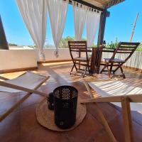 A balcony or terrace at Dammuso Surya Cloe
