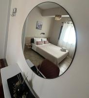 Posteľ alebo postele v izbe v ubytovaní Eleana apartments and studios