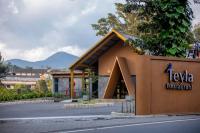 En generel udsigt til bjerge eller udsigt til bjerge taget fra hotellet