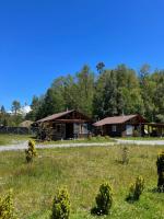 una casa en medio de un campo en Petruleufu, en Pucón