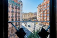 Nespecifikovaný výhled na destinaci Barcelona nebo výhled na město při pohledu z apartmánu
