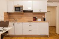 Kuchyň nebo kuchyňský kout v ubytování Apartmány Viva Třeboň
