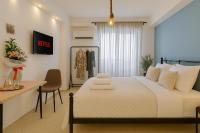 Posteľ alebo postele v izbe v ubytovaní Stylish, Comfy Suite in the Heart of Athens