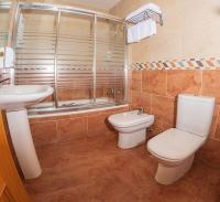 Koupelna v ubytování Hostal El Cruce