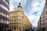 Nespecifikovaný výhled na destinaci Praha nebo výhled na město při pohledu z apartmánu
