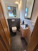 A bathroom at Ferienhaus Fießmann