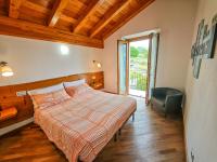 Posteľ alebo postele v izbe v ubytovaní Torretta - Ferienwohnung (SP)