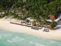 an aerial view of the beach at a resort at Casa Gitano in Tulum