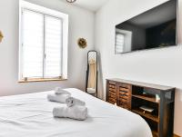 Posteľ alebo postele v izbe v ubytovaní Chaleureux logement-centre ville-proche gare-plage