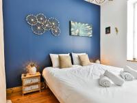 Posteľ alebo postele v izbe v ubytovaní Chaleureux logement-centre ville-proche gare-plage