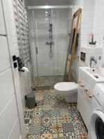 Koupelna v ubytování Apartament Mia