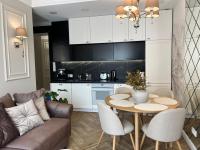 Kuchnia lub aneks kuchenny w obiekcie Family & Business Sauna Apartments Plac Wolności CENTRUM Downtow, - Piękny Apartament - 5 Bedroom with Private Sauna, Bath with Hydromassage, Parking, Catering Options